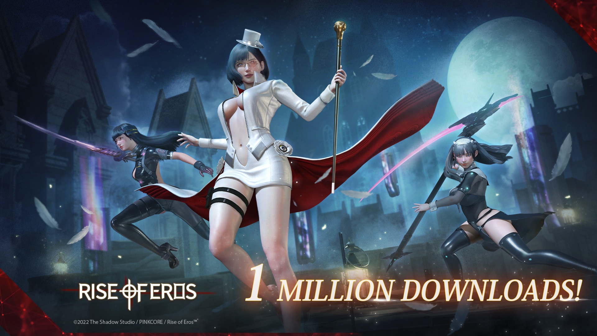We're celebrating more than 1,000,000 downloads of Rise of Eros!